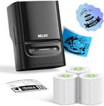 Nelko Label Maker Machine with Tape, PM220 Bluethooth Label Printer, 2 Inch Portable Thermal Printer for Small Business, Logo, Clothing, Sticker Printer for Phones & PC, with 3 Labels, Black