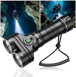 Wurkkos DL05 6000LM Scuba Dive Light, 14H Long Runtime LED Underwater Flashlight, IPX8 Waterproof 100M Rechargeable Submersible Torch with Type-C, Handheld Tactical Light for Snorkeling, Night Diving