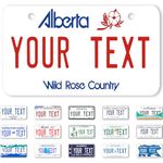 Canada Canadian Custom License Plate Front License Plate 4x2 Inch Custom Car Tags Personalized License Plates for Kids Bike | Toy Car | Keychain