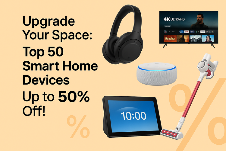 Upgrade Your Space: Top 50 Smart Home Devices Up to 50% Off!