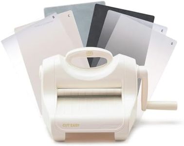 Vaessen Creative Cut ˈEm Easy Kit de Démarrage Machine de Découpage et Gaufrage A5, Blanc/Rose