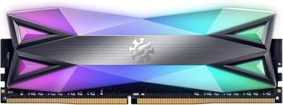 XPG DDR4 D60G RGB 16GB (2x8GB) 3600MHz PC4-28800 CL18-22-22 U-DIMM 288Pins Desktop Memory Kit, Grey (AX4U36008G18I-DT60)