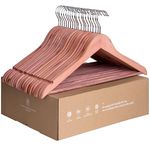 StorageWorks Coat Hanger, Cedar Wood Clothes Hanger, Natural Wood Hangers for Shirts, Jackets, Pants, Coats, Suits, Sweaters, Heavy Duty Clothes Hangers, 20 Pack