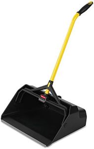 Rubbermaid Commercial Products Maximizer Heavy Duty Upright Debris/Dust Pan, Yellow, for Indoor/Outdoor Debris Collection