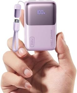INIU Portable Charger, Ultra Small 10000mAh 45W PD Power Bank, USB C in&Out Fast Charging Battery Pack, Travel Essentials Powerbank for iPhone 16/15/14/13 Pro Max, iPad mini/Air, Samsung S22 S23 etc