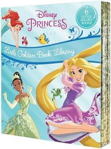 Disney Princess Little Golden Book Library -- 6 Little Golden Books: Tangled; Brave; The Princess and the Frog; The Little Mermaid; Beauty and the Beast; Cinderella
