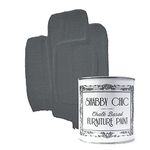 Shabby Chic Chalk Based Furniture Paint, Athracite - 250 ml | Distressed Matt Finish for Furniture, Home Decor or DIY Projects | Interior & Exterior | Non-Sand, Suitable for Wood, Plastic & Metal