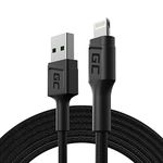 GC PowerStream | 1,2m Lightning Cable Nylon Cord Wire for Apple iPhone 12 11 SE Pro/Max | iPhone X XR XS Max | iPhone 8 7 Plus | iPhone 6 6S 5 5C 5S Plus | iPad Air/Pro/Mini | iPod