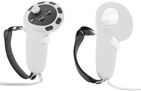 LICHIFIT Cubierta de Agarre de Mango de Silicona para Accesorios de Mango de Juego Meta Quest 3 VR, Mangos de Controlador Fundas Protectoras Piel con Correas Ajustables para Nudillos