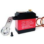 ANNIMOS 25kg RC Digital Servo Large Torque High Speed Full Metal Gear Waterproof 180 Degree Control Angle