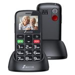 SweetLink S2 Plus Senior Mobile Phone,Big Button Mobile Phone for Elderly,1400mAh Battery,SOS Emergency Button,Loud Volume,Speed Dial,Photo Contact,Flashlight,FM Radio,2G Dual SIM