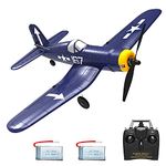 VOLANTEXRC Remote Control Airplane F4U Corsair 2.4Ghz 4CH 6-Axis 400mm Stabilizer One-Key Aerobatic RC Plane for Beginner Radio Control Aircraft RTF RC Parkflyer Easy to Control (761-8 RTF)