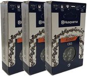 Husqvarna 585550072 20" Chainsaw Chain X-Cut 3/8" .050" 72 DL 3 Pack