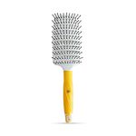 GK HAIR Global Keratin Vent Brush 2.5 Inches For Hair Styling Detangling Hair Brush for Blow Drying Curved Vented Styling Hair Brush for Long Thick Curly Hair - All Hair Types - For Men And Women