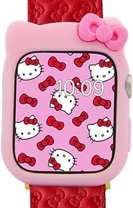 Sonix x Sanrio Apple Watch Cover | Bumper Case for Apple Watch | Protective Silicone Cover | Fits 38mm/40mm/41mm | Hello Kitty - Pink