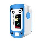 Blue Finger Pulse Oximeter for Kids