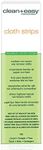 Clean + Easy Medium Cloth Strips for Hair Removal, Wax Strips For Legs & Bikini Waxing, Mess-free and Ready-to-Use, For Salon and At-Home Treatment, for all Skin Types, Pre-cut 1 1/4" x 5" | 100 pcs.