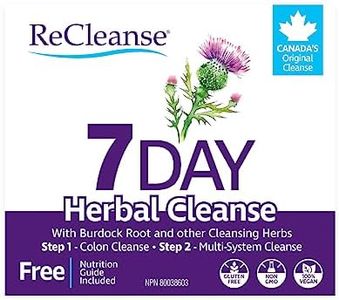 Prairie Naturals ReCleanse® 7-Day Cleanse Kit, Whole Body Herbal Detox & Gentle Digestive Cleanse, 2-Part Colon & Multi-Systems Formula, Vegan & Non-GMO, Made in Canada, Free Nutrition Guide Included