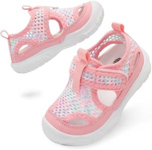 BARERUN Kids Water Shoes Boys Girls Water Hiking Shoes Indoor Outdoor Quick Dry Athletic Sneaker Shoes Flat Heel Water Shoes Toddler Purple Little Kid Size 11