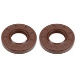 uxcell Oil Seal 25mm Inner Dia 52mm OD 8mm Thick Fluorine Rubber Double Lip Seals 2Pcs