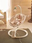 Grownsy Baby Swings for Infants, Dual Motion Side-to-Side & Front-to-Back Baby Swing with 5 Speeds and Built-in Music, 270° Seat Rotation, 5-Point Harness for Newborn 0-9 Months