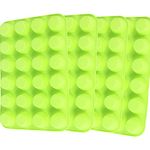 Silicone Mini Muffin Pan, Qtopun 4 Pack 24 Cups Silicone Mold Cups Baking Pan, Silicone Muffin Tins Baking Moulds (Green)