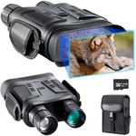 Super Night Vision Binoculars with Ranging Function - 2624FT Long Viewing Range in Full Dark, with HD Camera, Big Screen, 10X Digital Zoom, 7000mAh Rechargeable Infrared Night Vision Goggles for Adult