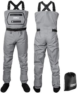 Foxelli Breathable Waders – Fly Fishing Stockingfoot Waders for Men and Women