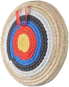 Diana de tiro con arco, discos de tiro con arco hechos a mano de paja. Disco de paja tradicional para arco y flecha, adecuado para arcos recurvos, disco de arco largo, uso al aire libre (2 capas)