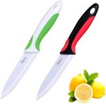 2 pcs 4 inch Ceramic Knife ，Green a