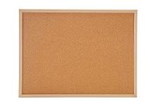 Provizon® Cork Notice Board, Bulletin Board with Synthetic Wood Finish Frame, Size : 1.5feet x 1feet or 45cmx30cm (Total Pack of 1)