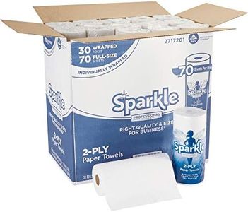 Sparkle Professional Series 2-Ply Perforated Kitchen Paper Towel Rolls by GP PRO (Georgia-Pacific), 2717201, 70 Sheets Per Roll, 30 Rolls Per Case