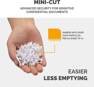 Fellowes 12-Sheet Mini Cut Office Shredder – Auto Reverse, SafeSense, 23L Bin