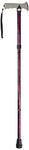 Drive Devilbiss Folding Walking Stick with Soft Grip Handle, Purple (Packaging may vary)