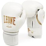 LEONE 1947, White Edition Boxing Gloves, Unisex Adult, White, 14 OZ, GN059