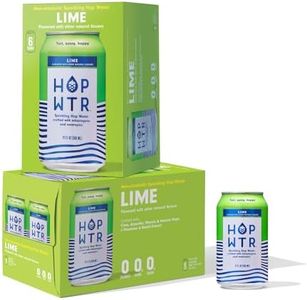 HOP WTR Sparkling Hop Water, Lime 12 Pack, Sugar Free, Low Carb Non Alcoholic Drinks, NA Beer, Adaptogen Drink, No Calories, Adaptogens & Nootropics for Added Benefits, 12 oz Cans
