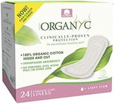 ORGANYC Organic Cotton Panty Liners Folded Light Flow Box of 24