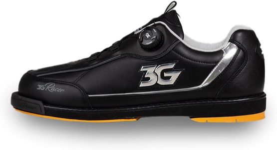 3G Dial Racer Black/Chrome Right Handed Bowling Shoes, Black/Chrome, 11