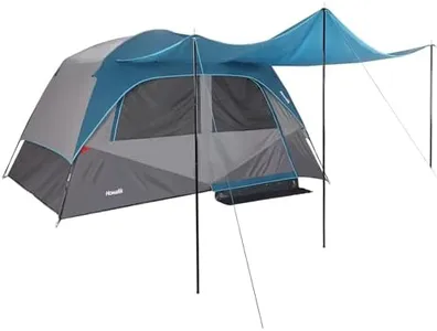 Camping Tent with Rainfly, Tent for Camping, Easy Set up Camping Tent for 6 Person Hiking Backpacking Traveling Outdoor, Light Blue