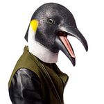 PartyHop - Penguin Mask - Halloween Latex Animal Mask