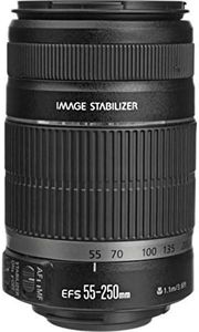 Canon EF-S 55-250mm f/4-5.6 IS Image Stabilizer Telephoto Zoom Lens - International Version (No Warranty)