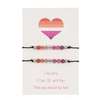 LGBT Lesbian Couples Gifts for Her Girlfriend Anniversary Birthday Gifts for Her Lesbian Gay Rainbow Bracelets for Women Hers and Hers Gifts LGBTQ Lesbian Gay Pride Gifts