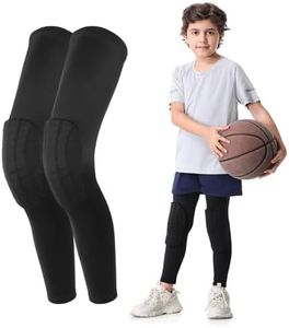 Knee Pad for Kid Youth 1 Pair, Padded Knee Leg Compression Sleeve for Basketball Football Volleyball Soccer Sport