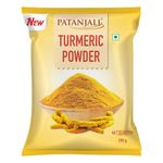 Patanjali Turmeric Powder, 200g Flavourful Indian Spice for Cooking, Enhances Taste & Color, Hand Grounded Haldi Powder