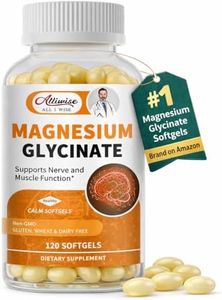 Magnesium Supplement Softgels, Easy Absorption Magnesium Glycinate 400mg with Vitamin B6,D3, High Bioavailability Magnesium for Sleep & Calm Support, Nervous, Muscle & Bone Health