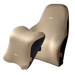 GiGi Memory Foam Back Lumbar Support and Headrest Pillow for Car - G-1670/1673 (Apricot)