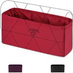 DGAZ Purse Organizer Insert for Chanel 19 Bags，Silk Bag Organizer，Luxury Handbag & Tote Shaper（Burgundy，19-MAXI36）