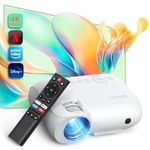 【Netflix/YouTube/Prime Video Licensed】 4K Projector WiFi and Dual-Bluetooth 5.2, 12000 Lumen Portable Smart Movie Projector with Zoom, 2024 Upgrade with APPs Built-in, Dolby//Disney+/Hulu/Android/iOS