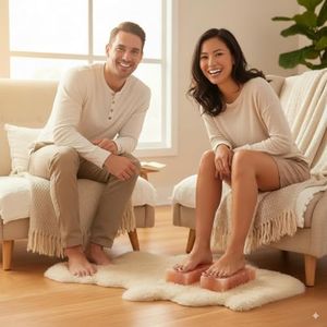 SET OF 2 - Himalayan Salt 4" x 8" x 2" Foot Bricks by Black Tai Salt Co.