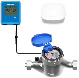 YoLink FlowSmart NSF Water Meter, Smart Water Usage Monitor and Water Leak Detection: 1 Inch Advanced Smart Home Water Meter, Hub Included